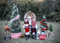 The Morel kiddos and Santa